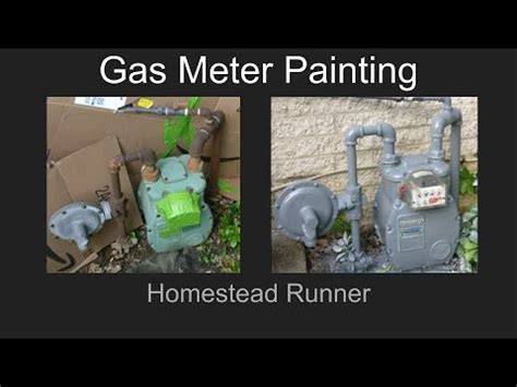 how to paint an electric meter box|gas meter gray spray paint.